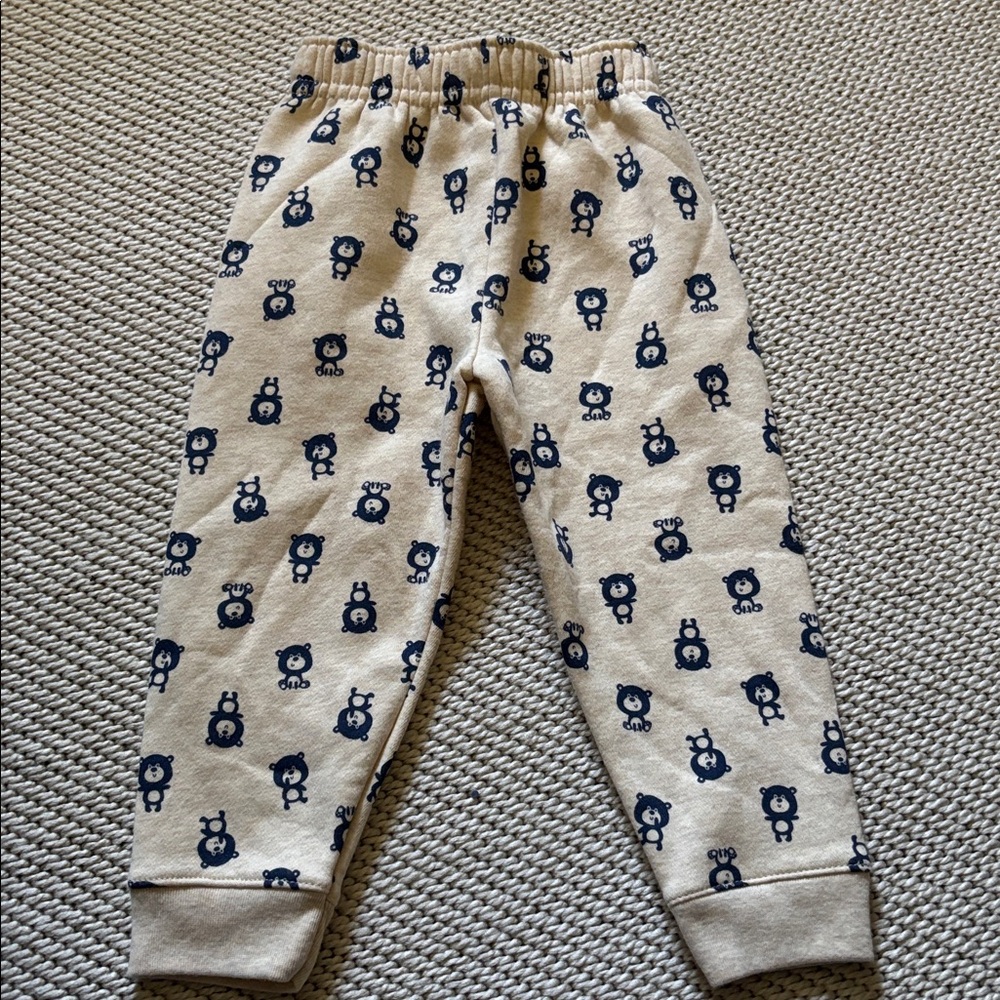Sweatpants infant girls new size 24 months cotton Garanimals rib cuff fleece
